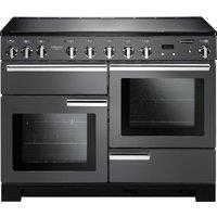 RANGEMASTER Professional Deluxe 110 cm Electric Induction Range Cooker - Slate & Chrome, Silver/