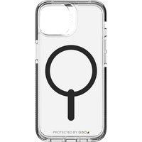 GEAR4 Santa Cruz Snap iPhone 14 Case - Clear & Black, Black,Clear