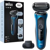 BRAUN Series 6 60-B1200S Wet & Dry Foil Shaver - Black & Blue, Blue,Black