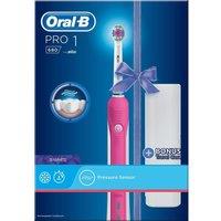 Oral B CrossAction Pro 1 680 Electric Toothbrush - Pink, Pink
