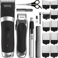 WAHL 9655-1617 Hair Clipper & Trimmer Kit - Black & Silver, Black,Silver/Grey
