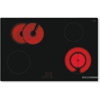 BOSCH Serie 4 PKN811BA2E 80 cm Electric Ceramic Hob - Black, Black