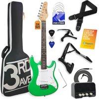 3RD AVENUE 3/4 Size Electric Guitar Bundle - Green, Green