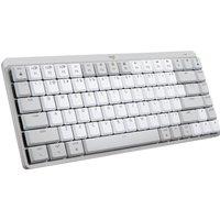 LOGITECH MX Mechanical Mini for Mac Tactile Quiet Wireless Keyboard - Pale Grey, Black,Silver/Grey