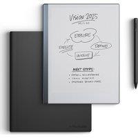 REMARKABLE 2 with Marker Plus & Black Leather Book Folio Case, Silver/Grey,Black