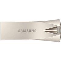 SAMSUNG Bar Plus USB 3.1 Memory Stick - 64 GB, Champagne Silver, Silver/Grey