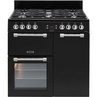 LEISURE Cookmaster CK90F232K 90 cm Dual Fuel Range Cooker - Black, Black