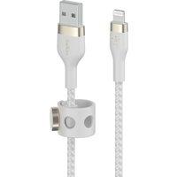 BELKIN Braided Lightning to USB-A Cable - 1 m, White, White