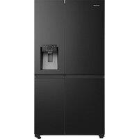 HISENSE PureFlat RS818N4TFE American-Style Smart Fridge Freezer - Black Stainless Steel, Stainless Steel