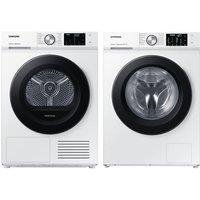 Samsung WW11BBA046AW/EU 11 kg Washing Machine & DV90BBA245AW/EU 9 kg Heat Pump Tumble Dryer Bundle, White