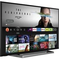 TOSHIBA Fire TV 43UF3D53DB Smart 4K Ultra HD HDR LED TV with Amazon Alexa, Silver/Grey,Black