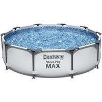 BESTWAY Steel Pro Max BW56408GB-21 Round Swimming Pool - Grey