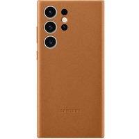 SAMSUNG Galaxy S23 Ultra Leather Case - Camel, Yellow,Brown