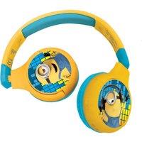 LEXIBOOK HPBT010DES Wireless Bluetooth Kids Headphones - Despicable Me, Blue,Yellow