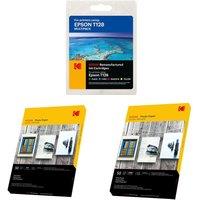 KODAK Remanufactured Epson T128 Black, Cyan, Magenta & Yellow Ink Cartridges Multipack & Pho