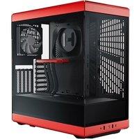 Hyte Y40 ATX Mid-Tower PC Case - Red, Red