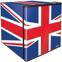 HUSKY Union Jack HUS-EL193 Mini Fridge - Red, White & Blue, Patterned,Blue,Red