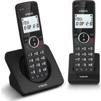 VTECH ES2001 Cordless Phone - Twin Handsets, Black, Black