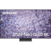 75" SAMSUNG QE75QN800CTXXU Smart 8K HDR Neo QLED TV with Bixby & Alexa, Silver/Grey,Black