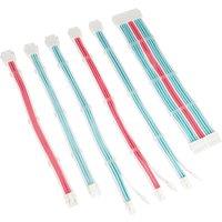 KOLINK Coreu0026tradeAdept Power Extension Cable Kit - White, Neon Blue & Pure Pink