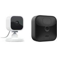 Blink Outdoor HD 1080p WiFi Security Camera System & Blink Mini Full HD 1080p WiFi Plug-In Security Camera Bundle, Black