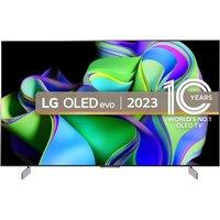 42" LG OLED42C34LA Smart 4K Ultra HD HDR OLED TV with Amazon Alexa, Silver/Grey