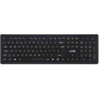 LOGIK LSLFSKB24 Silent Wireless Keyboard - Black, Black