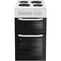 ESSENTIALS CFTE50W23 50 cm Electric Solid Plate Cooker - White, White