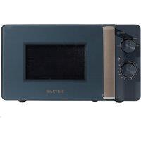 Salter 20 L Manual Microwave 35-Min Timer 27cm Glass Turntable Marino Blue Grey