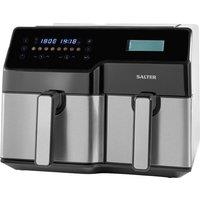 SALTER EK5729 9L Dual Air Fryer - Stainless Steel, Stainless Steel