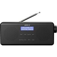 GROOV-E Vienna Portable DAB/FM Bluetooth Clock Radio - Black, Black