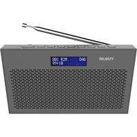 Majority Histon Portable DAB+/FM Radio - Grey, Silver/Grey