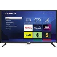 32" LOGIK L32RHE23 Roku TV Smart HD Ready HDR LED TV, Black