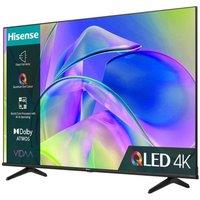 65" HISENSE 65E7KQTUK Smart 4K Ultra HD HDR QLED TV with Amazon Alexa, Black