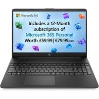 HP 15s-fq0501sa 15.6" Laptop - IntelPentium Silver, 128 GB SSD, Black, Black