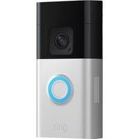 RING Battery Video Doorbell Plus, Silver/Grey