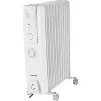 WARMLITE WL43005YTW Portable Oil-Filled Radiator - White, White