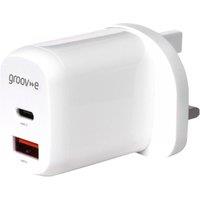 GROOV-E GVMA105WE 20 W USB Type-C & USB Charger, White