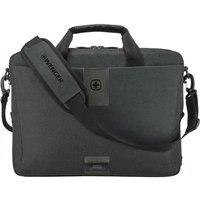 Wenger MX ECO Brief 16" Laptop Messenger Bag - Charcoal, Black,Silver/Grey