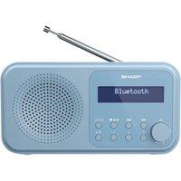 SHARP Tokyo DR-P420 Portable DAB? Bluetooth Radio - Steel Blue, Blue