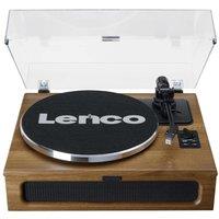 LENCO LS-410WA Belt Drive Bluetooth Turntable - Wood, Brown