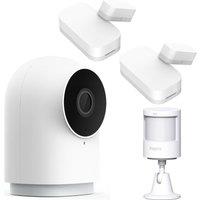 AQARA G2H Full HD 1080p WiFi Security Camera Hub Kit with Sensors, White