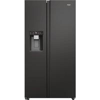 HAIER HSW59F18EIPT American-Style Smart Fridge Freezer - Slate Black, Black