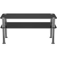 AVF SDCT8040 Coffee Table - Black & Chrome