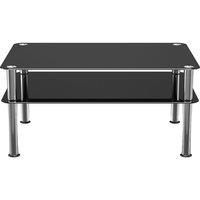 AVF SDCT8060 Coffee Table - Black & Chrome