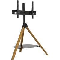 AVF Hoxton FSL1000HOXLWB 1000 mm TV Stand with Bracket - Light Wood & Black, Black,Brown