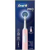 ORAL B Pro 1 Cross Action Electric Toothbrush - Pink, Pink