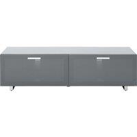 TTAP Sorrento 1600 mm TV Stand - Gloss Grey, Silver/Grey
