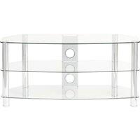 TTAP Vantage 1200 mm TV Stand - Chrome, Silver/Grey