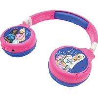 LEXIBOOK HPBT010BB Wireless Bluetooth Kids Headphones - Barbie, Blue,Pink,Patterned